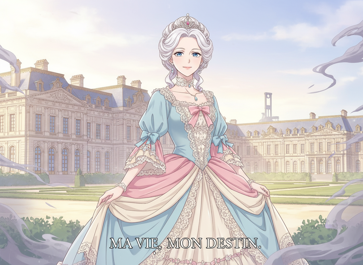 マリー・アントワネットに転生したので全力でギロチンを回避します メインビジュアル