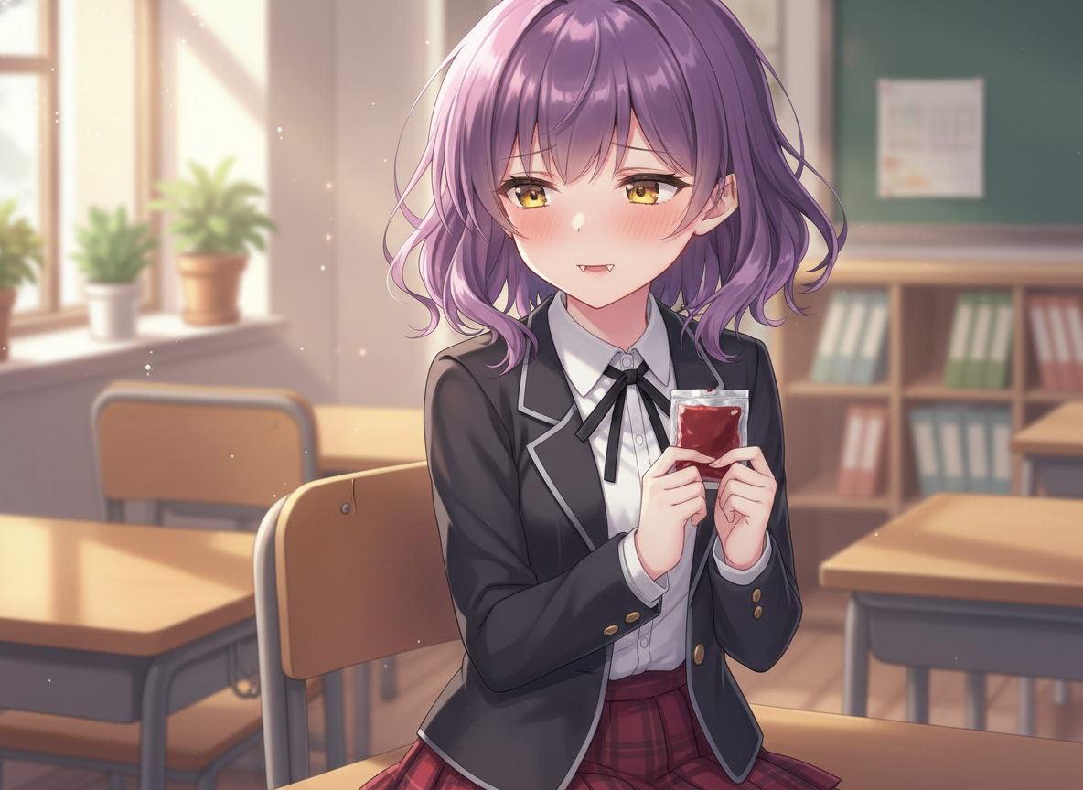 ちゃんと吸えない吸血鬼ちゃん メインビジュアル