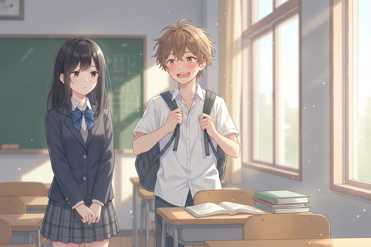 顔に出ない柏田さんと顔に出る太田君 メインビジュアル